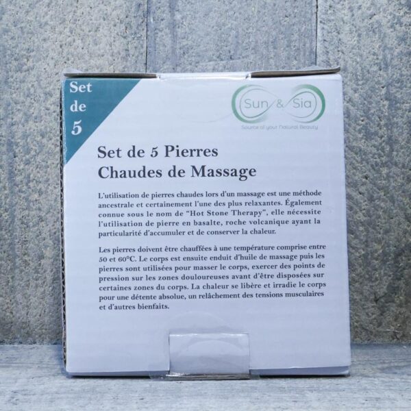 SET 5 PIERRES CHAUDES MASSAGE – Image 2
