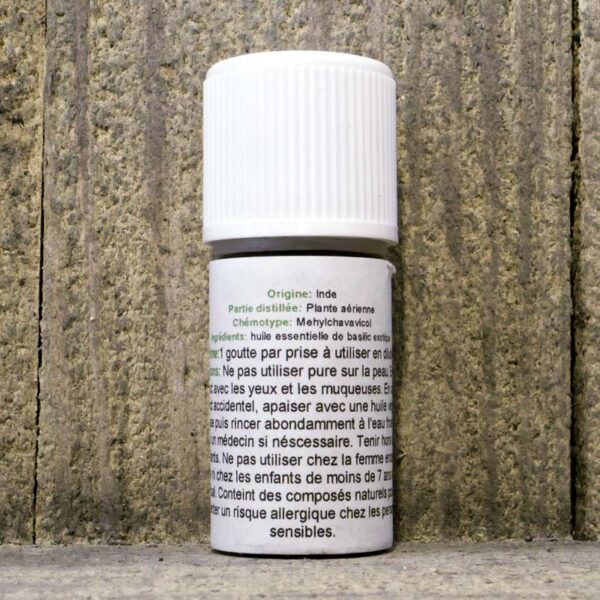 HUILE ESSENTIELLE BASILIC EXOTIQUE 10ML FLACON – Image 2