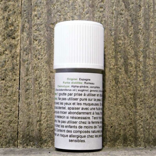 HUILE ESSENTIELLE CISTE 5ML FLACON – Image 2