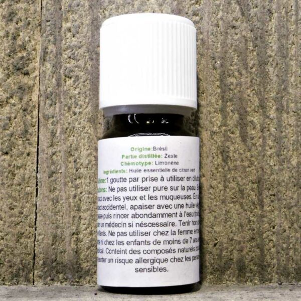 HUILE ESSENTIELLE CITRON VERT 10ML FLACON – Image 2
