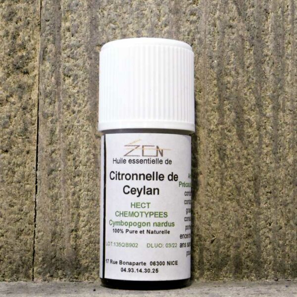 HUILE ESSENTIELLE CITRONELLE DE CEYLAN 10ML FLACON