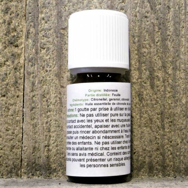 HUILE ESSENTIELLE CITRONELLE DE JAVA 10ML FLACON – Image 2