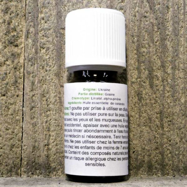 HUILE ESSENTIELLE CORIANDRE 10ML FLACON – Image 2