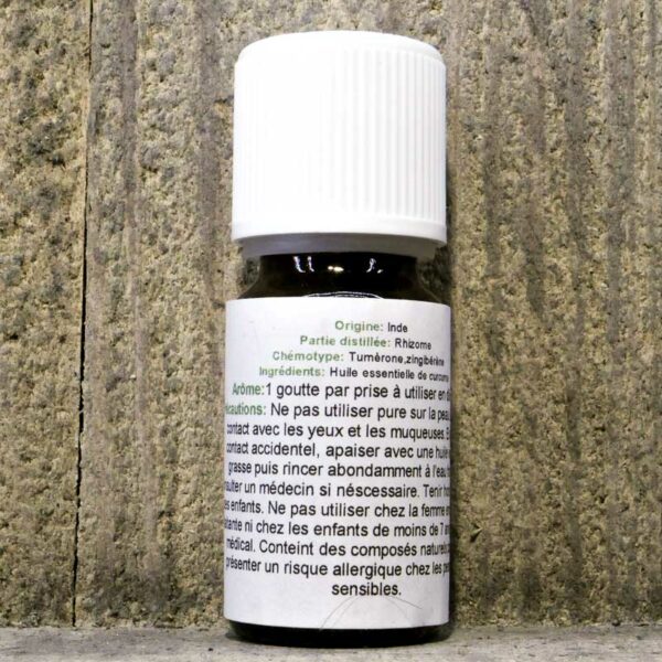 HUILE ESSENTIELLE CURCUMA 10ML FLACON – Image 2