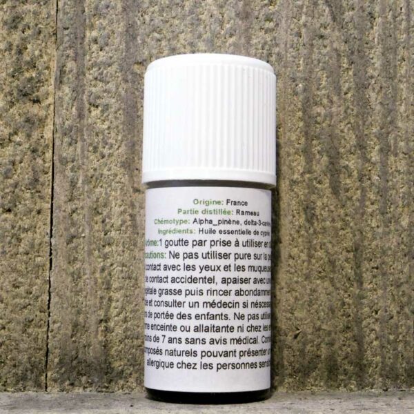 HUILE ESSENTIELLE CYPRES DE PROVENCE 5ML FLACON – Image 2