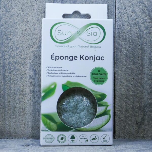 EPONGE KONJAC NATUREL ALEO VERA SUN & SIA