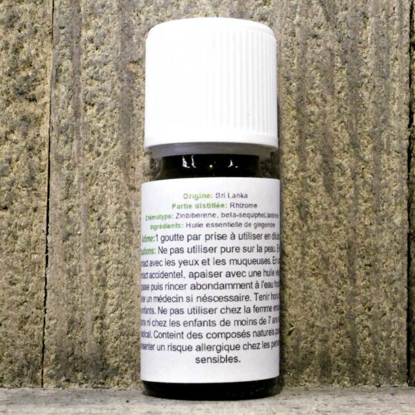 HUILE ESSENTIELLE GINGEMBRE 10ML FLACON – Image 2
