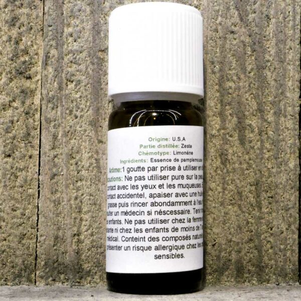 HUILE ESSENTIELLE PAMPLEMOUSSE 10ML FLACON – Image 2