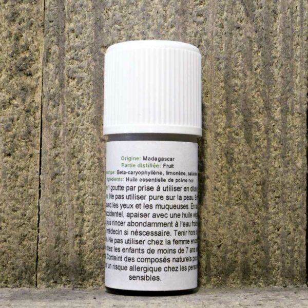 HUILE ESSENTIELLE POIVRE NOIR 5ML FLACON – Image 2