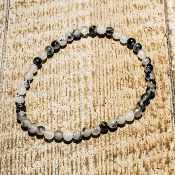 BRACELET QUARTZ TOURMALINE 4MM