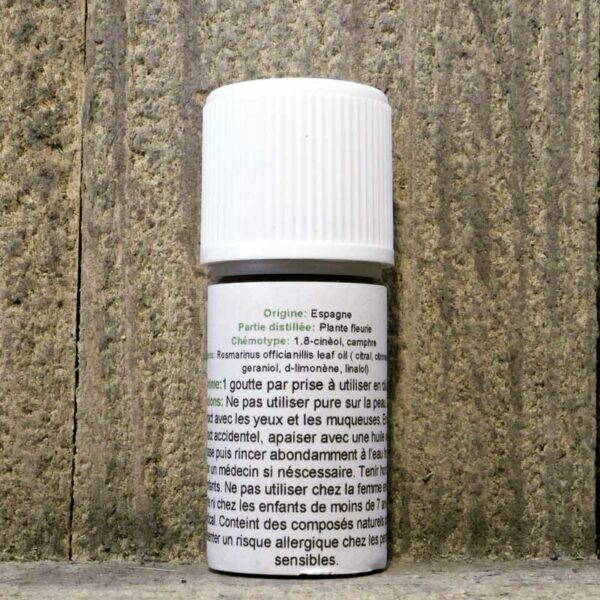 HUILE ESSENTIELLE ROMARIN A CAMPHRE 5ML FLACON – Image 2