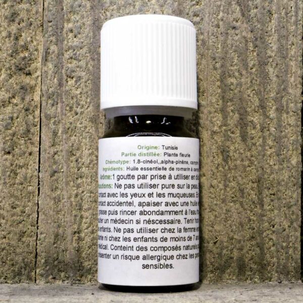 HUILE ESSENTIELLE ROMARIN A CINEOL 10ML FLACON – Image 2