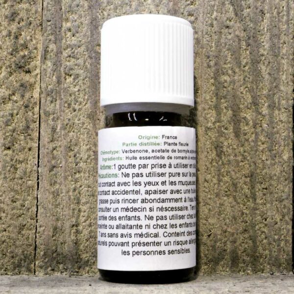 HUILE ESSENTIELLE ROMARIN A VERBENONE 10ML FLACON – Image 2