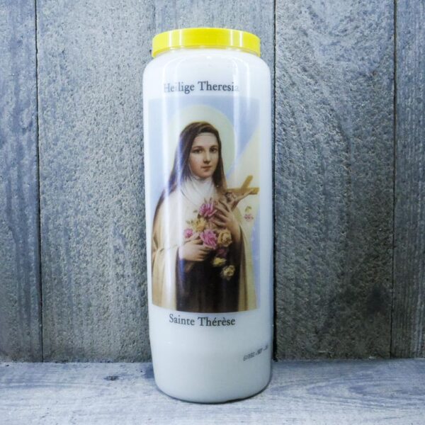 BOUGIE DE PRIERE SAINTE THERESE