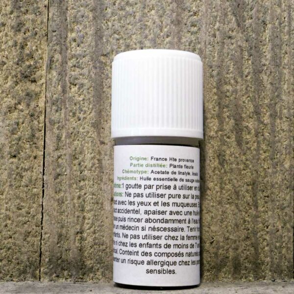 HUILE ESSENTIELLE SAUGE SCLAREE 5ML FLACON – Image 2