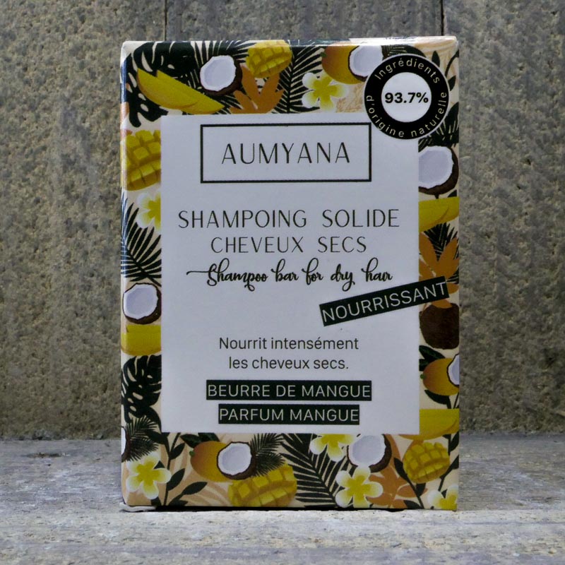 SHAMPOING SOLIDE CHEVEUX SECS AUMYANA 74GR