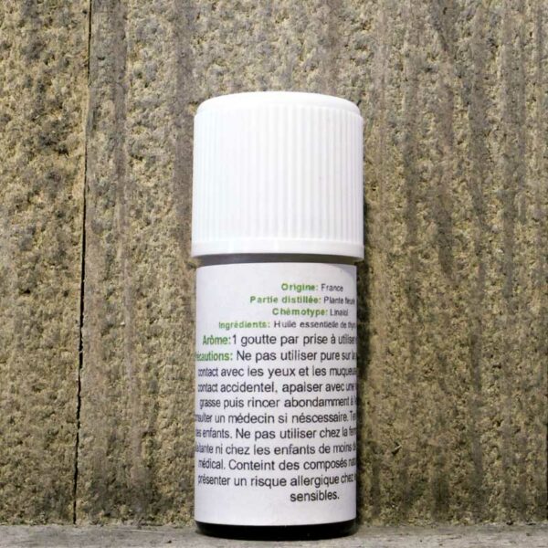 HUILE ESSENTIELLE THYM A LINALOL DE PROVENCE 5ML FLACON – Image 2
