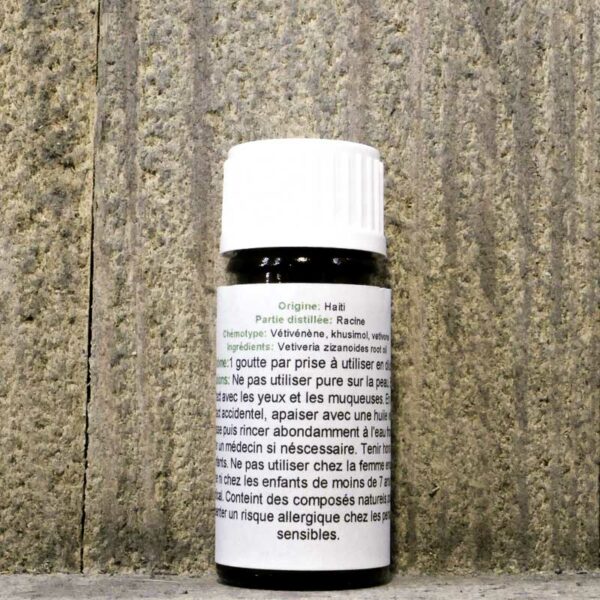 HUILE ESSENTIELLE VETIVER 5ML FLACON – Image 2
