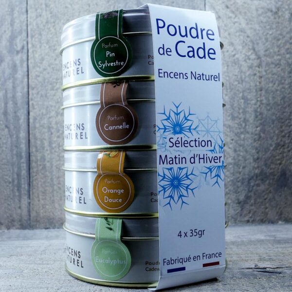 ENCENS NATUREL POUDRE DE CADE COFFRET- SELECTION MATIN D'HIVER 4x35GR
