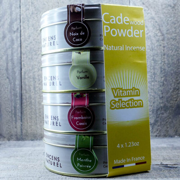 ENCENS NATUREL POUDRE DE CADE COFFRET- SELECTION VITAMINE 4x35GR