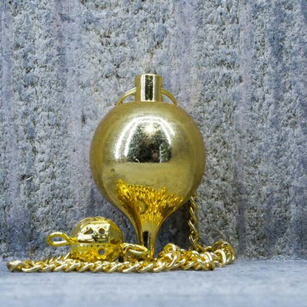 PENDULE METAL SPHERE OR