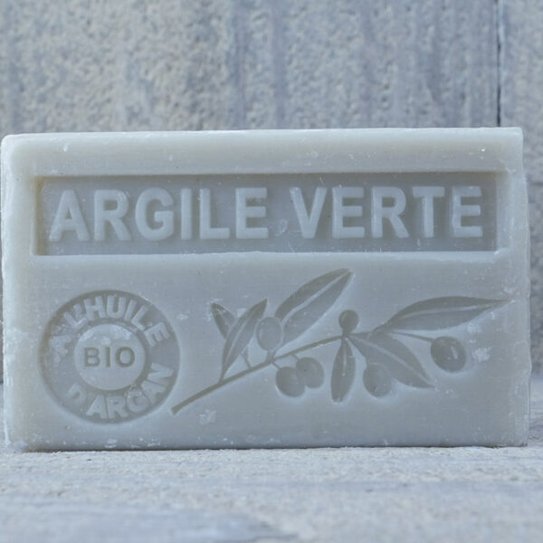 SAVON BIO HUILE D'ARGAN - ARGILE VERTE 100GR